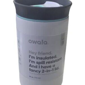 Owala 24 oz Insulated Stainless Steel Tumbler w/ Straw - Cloudscape NEW